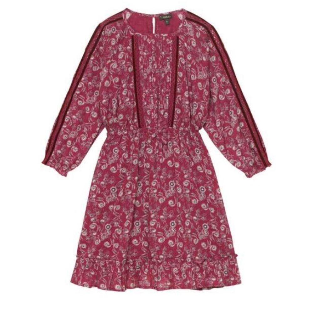 Velveteen imma dress - berry